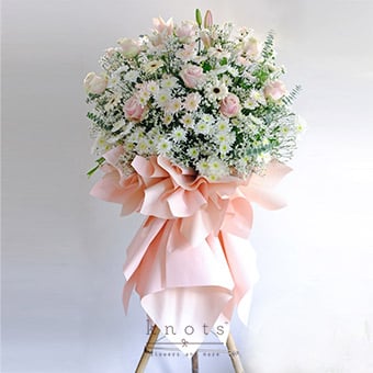 Blessed Heart (Condolence Flower Stand)