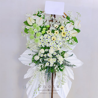 Evergreen Love (Condolence Flower Stand)