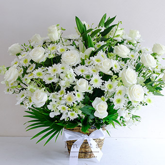 Silent Solemnity (Sympathy Flower Arrangement)