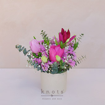 Sweet Creature (Mixed Colored Tulips Arrangement)