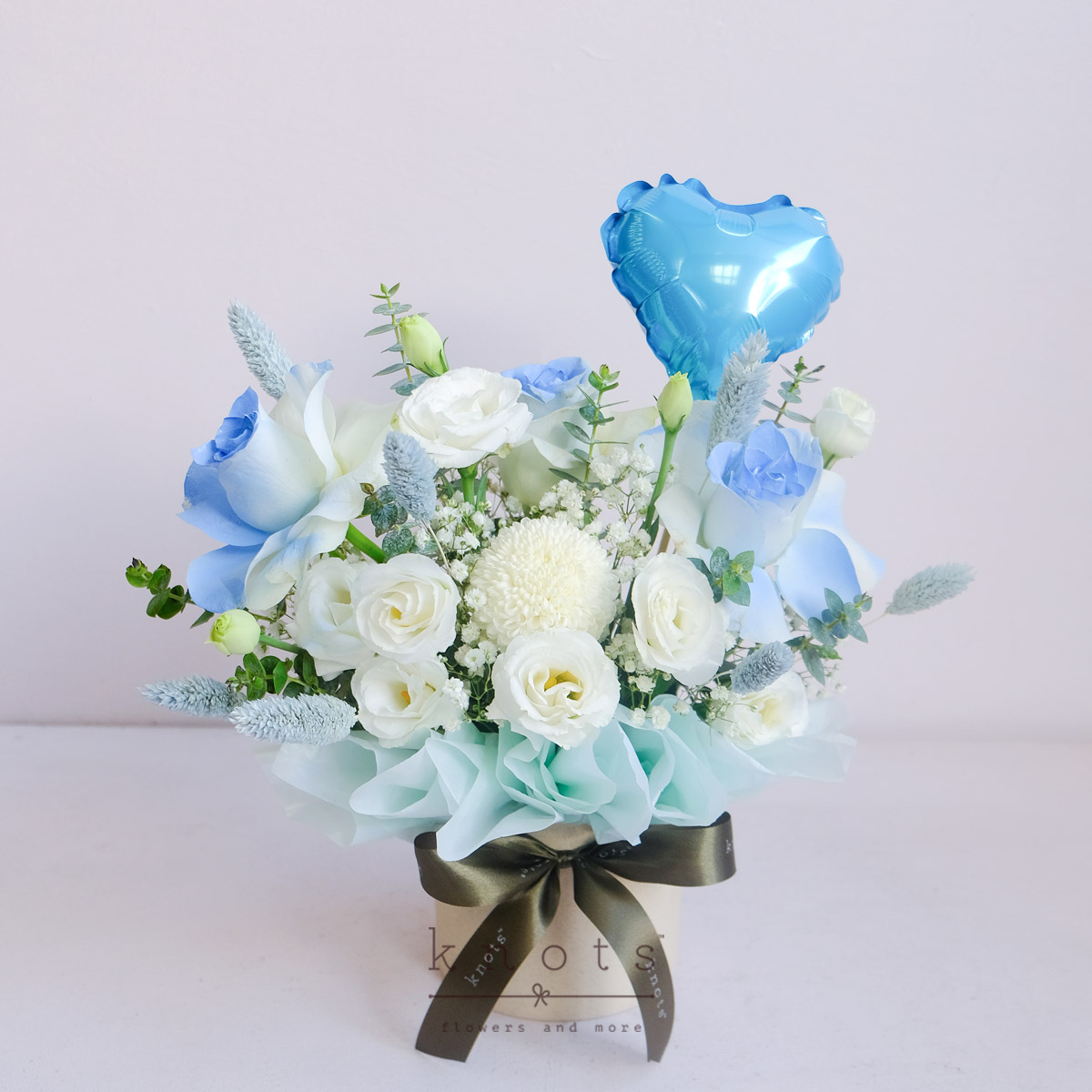 Pristine Blooms (Blue Rose Arrangement)