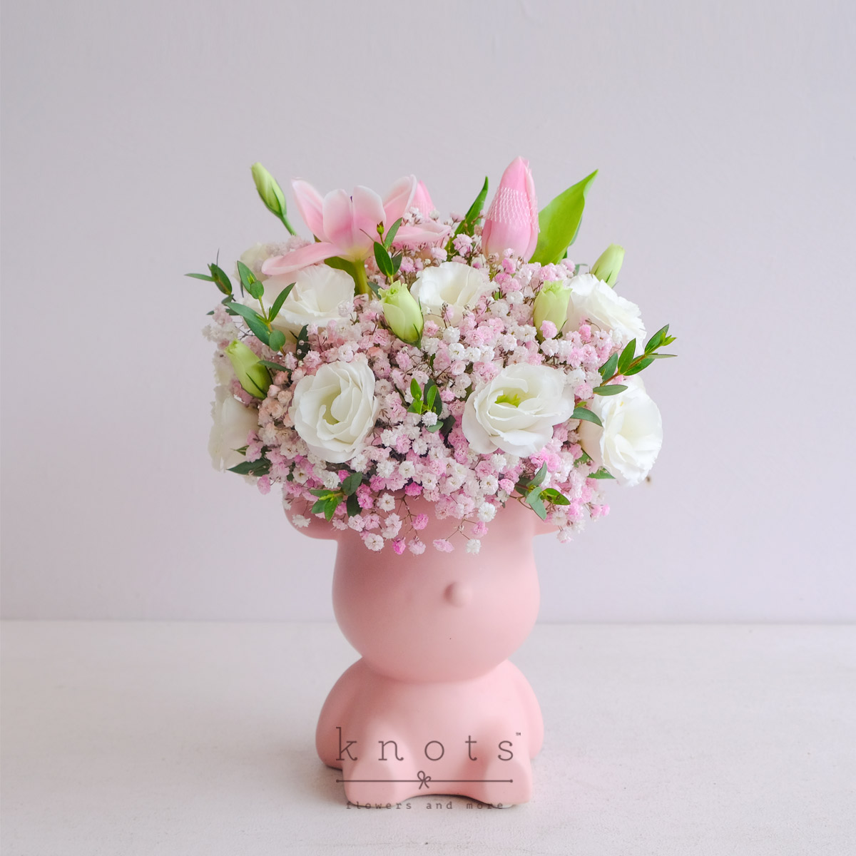 Floral Charm (Pink Tulips Arrangement)