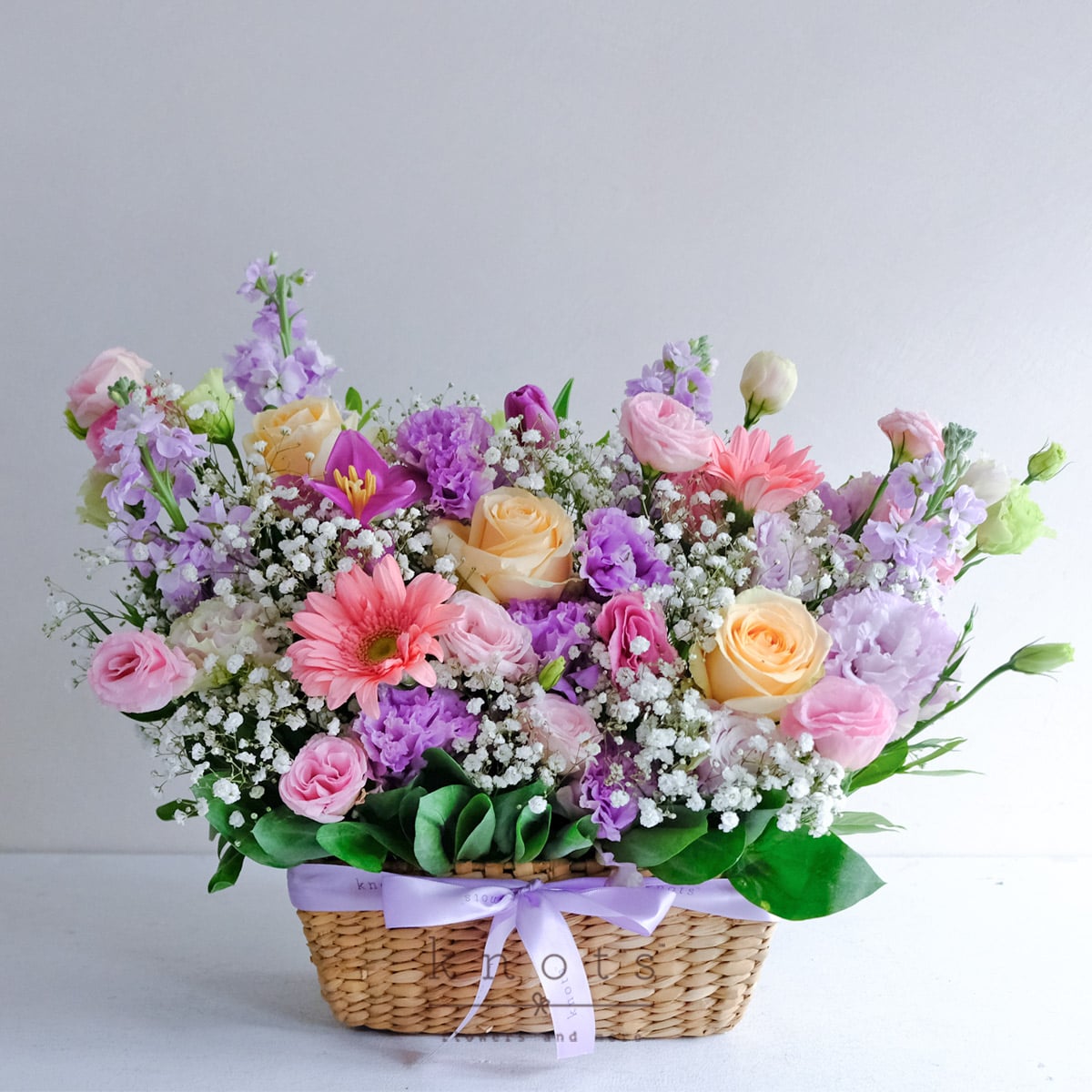 Lush Violets (Mixed Flowers Arrangement)