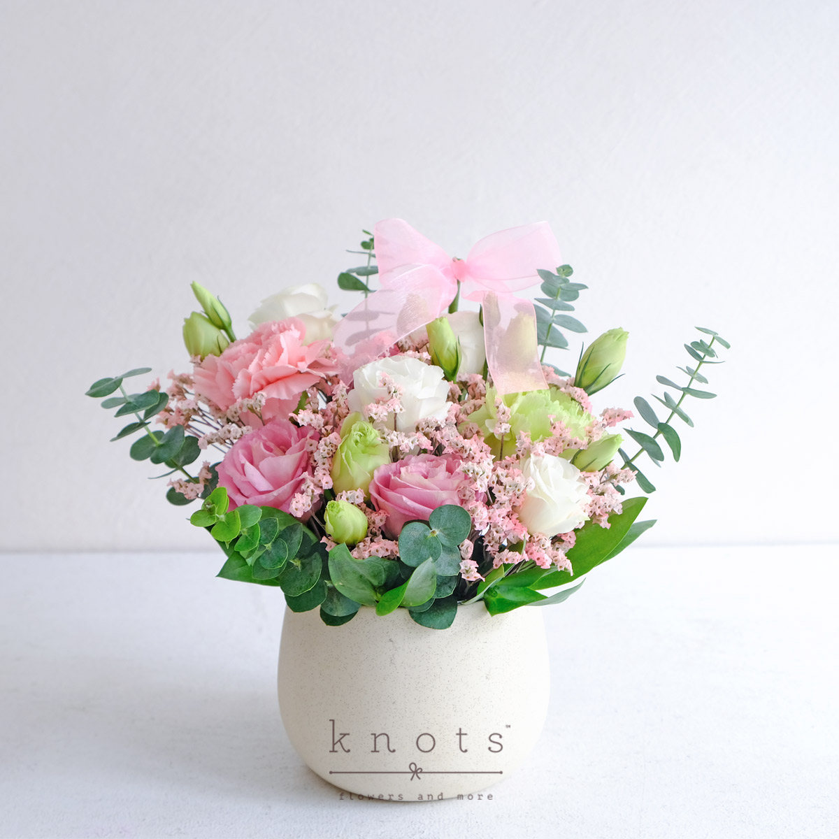 Blossoming Grace (Pink Carnations Arrangement)