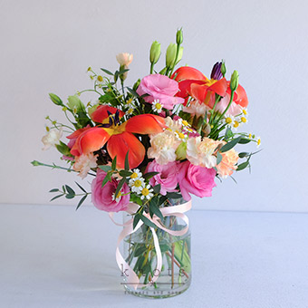 Radiant Ember (Red Tulips Arrangement)