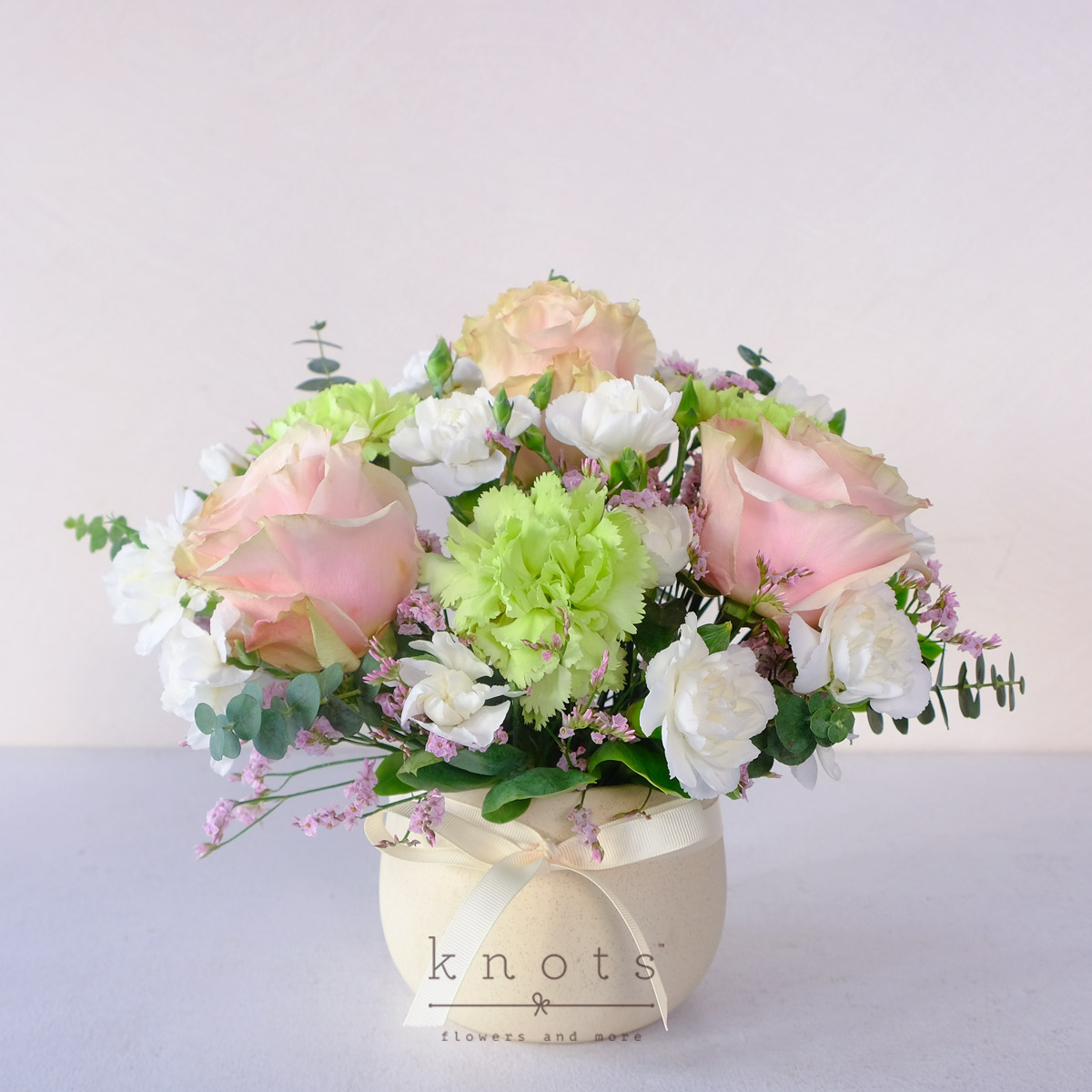 Delicate Moment (Pink Ecuadorian Roses Arrangement)