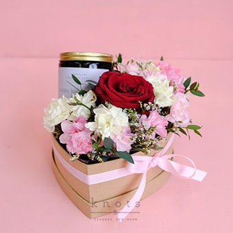 Where the Heart Is (Red Ecuadorian Rose w/ Candle)