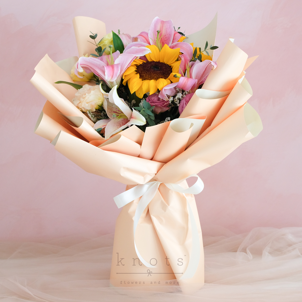 Sunflower and Lilies Bouquet
