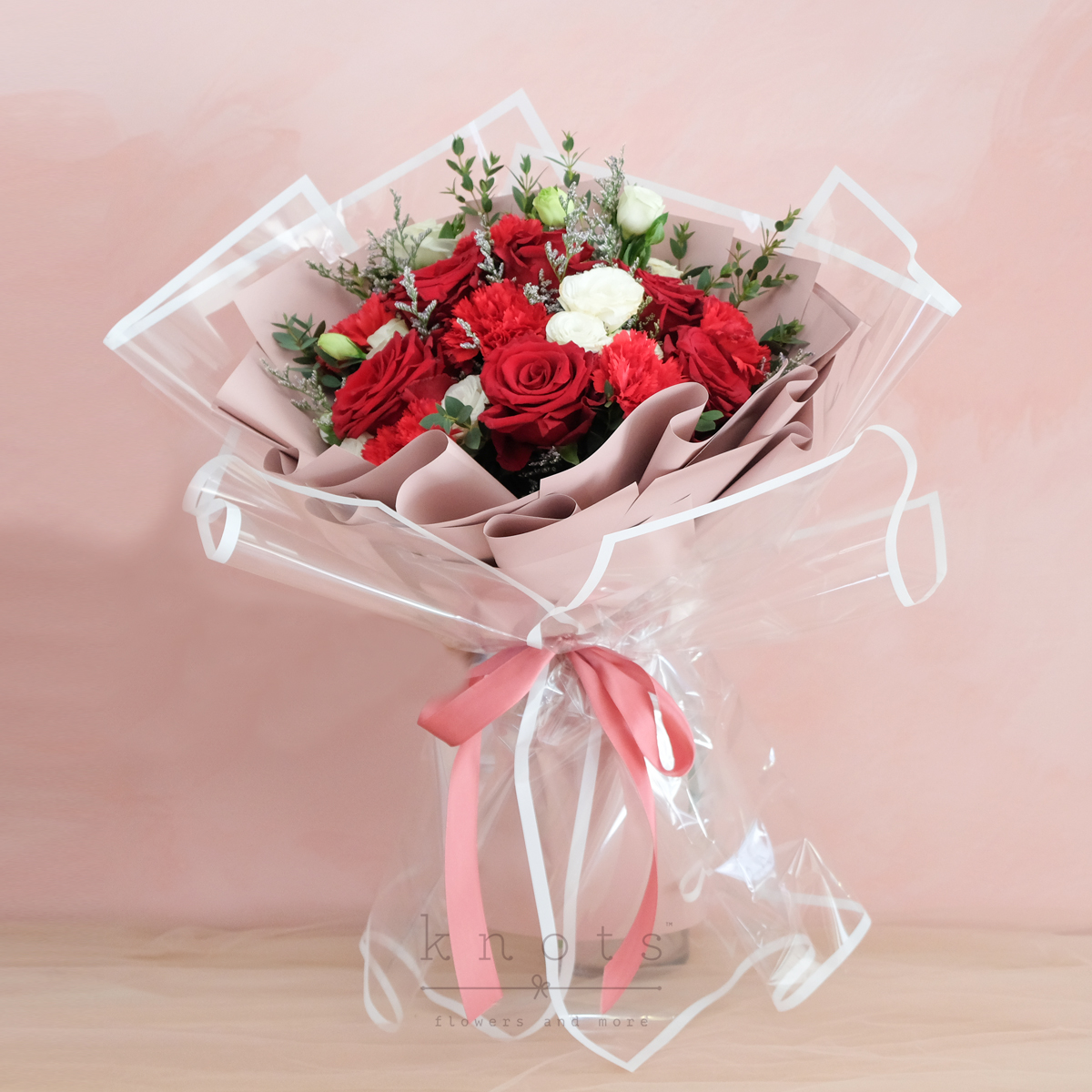 Valentines Day Red Roses Flower Bouquet