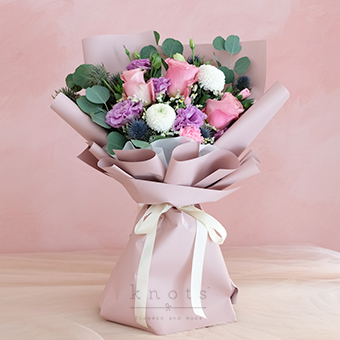 Because I Love You (3 stalks Pink Ecuadorian Rose Bouquet)