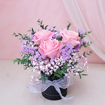 Nobody Compares To You (3 Pink Ecuadorian Roses Arrangement)