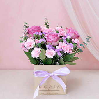You Got It All (3 Purple Rose Box Arrangement)