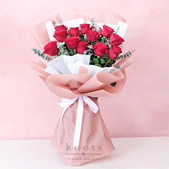 My Heart’s Desire (12 Red Roses Bouquet)