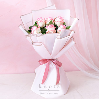 Let Me Love You (6 Two-Toned Pink Roses Bouquet)