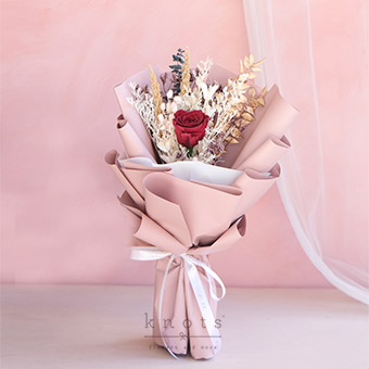 Red Radiance (Red Preserved Rose Bouquet)