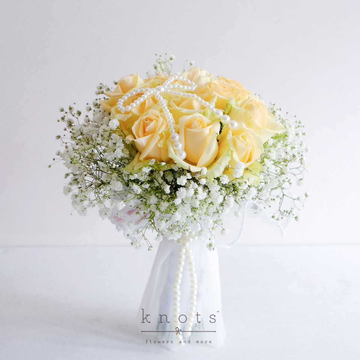 Sunkissed Promises (Peach Roses Bridal Bouquet)