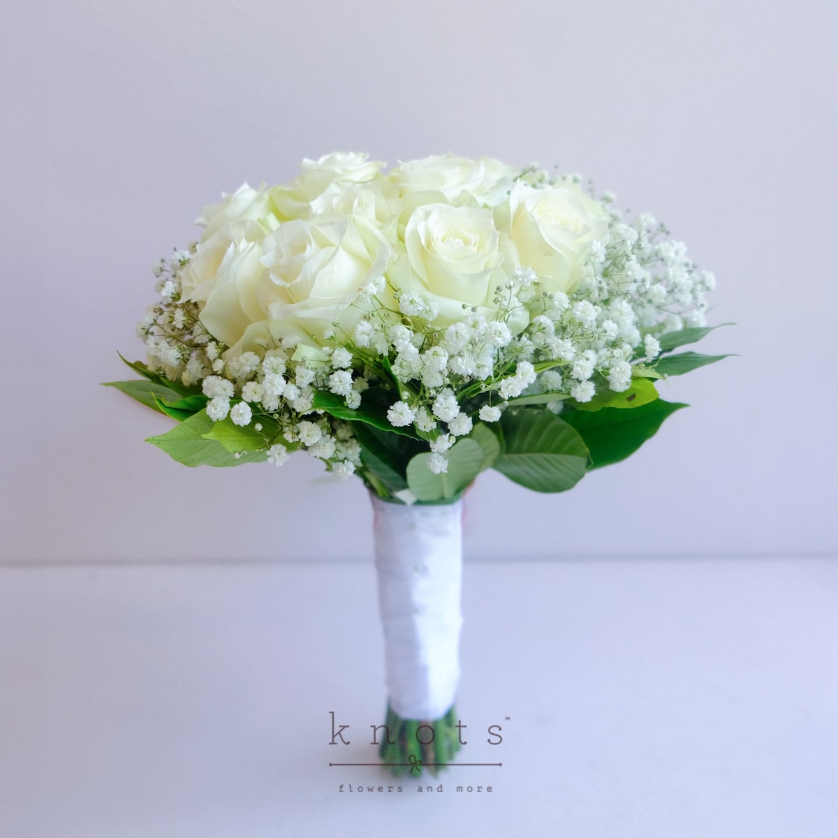 Shooting Star (White Roses Bridal Bouquet)