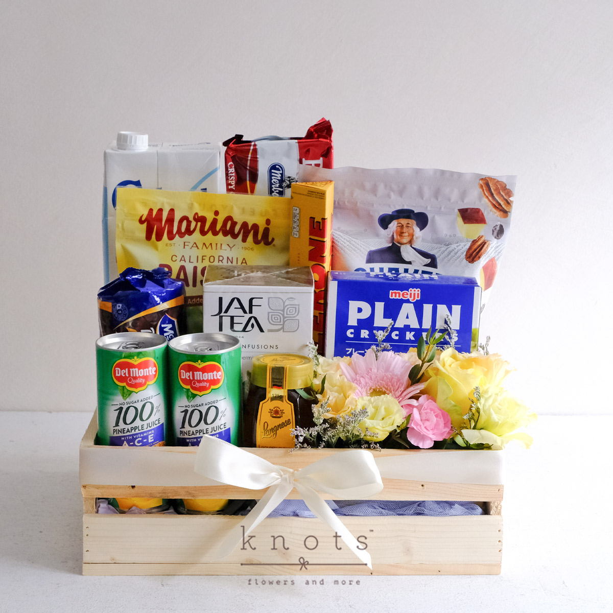 Blossom & Bounty (Gifts and Flower Hamper)