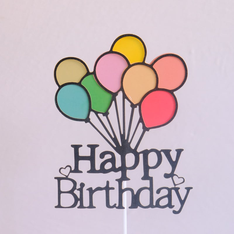 Birthday Balloons Topper