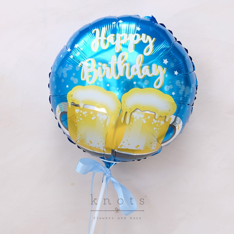 Foil balloon Happy Birthday (Beer)