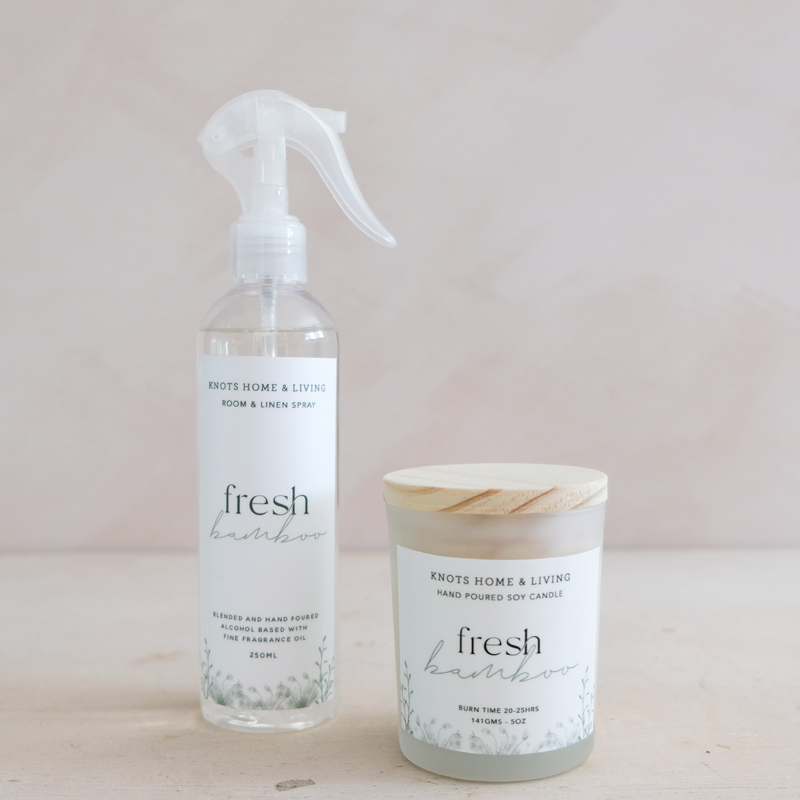 Fresh Bamboo 5oz Soy Candle & Room Spray