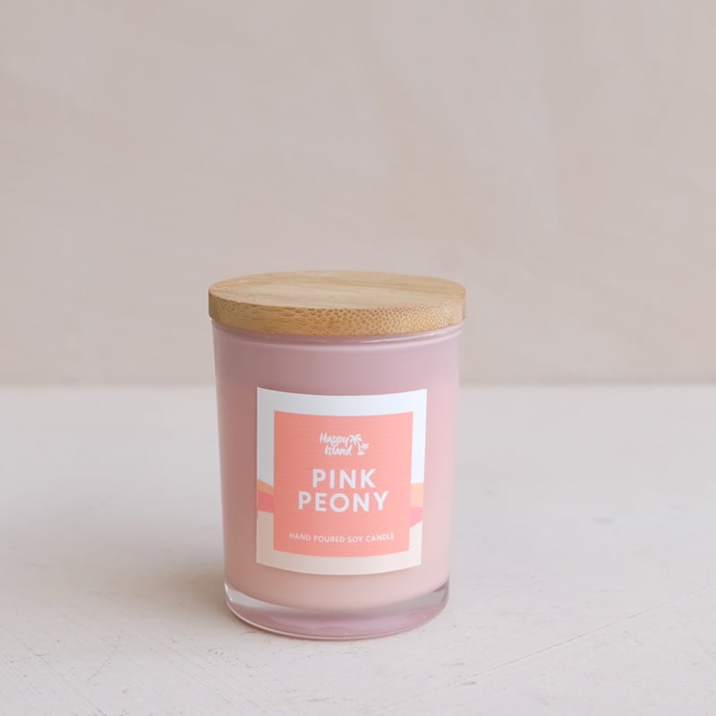 Pink Peony Soy Candle 130ml
