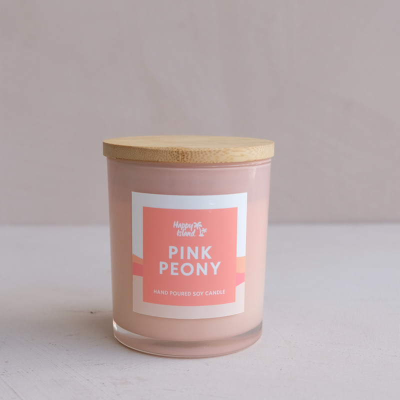 Pink Peony Soy Candle 300ml