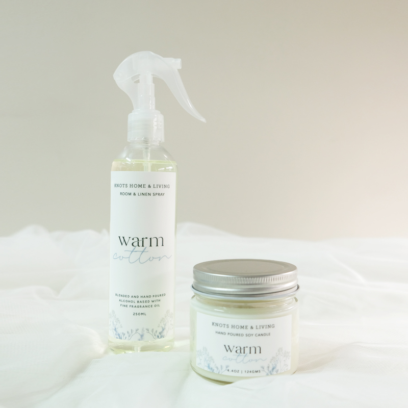 Warm Cotton Soy Candle & Room Spray