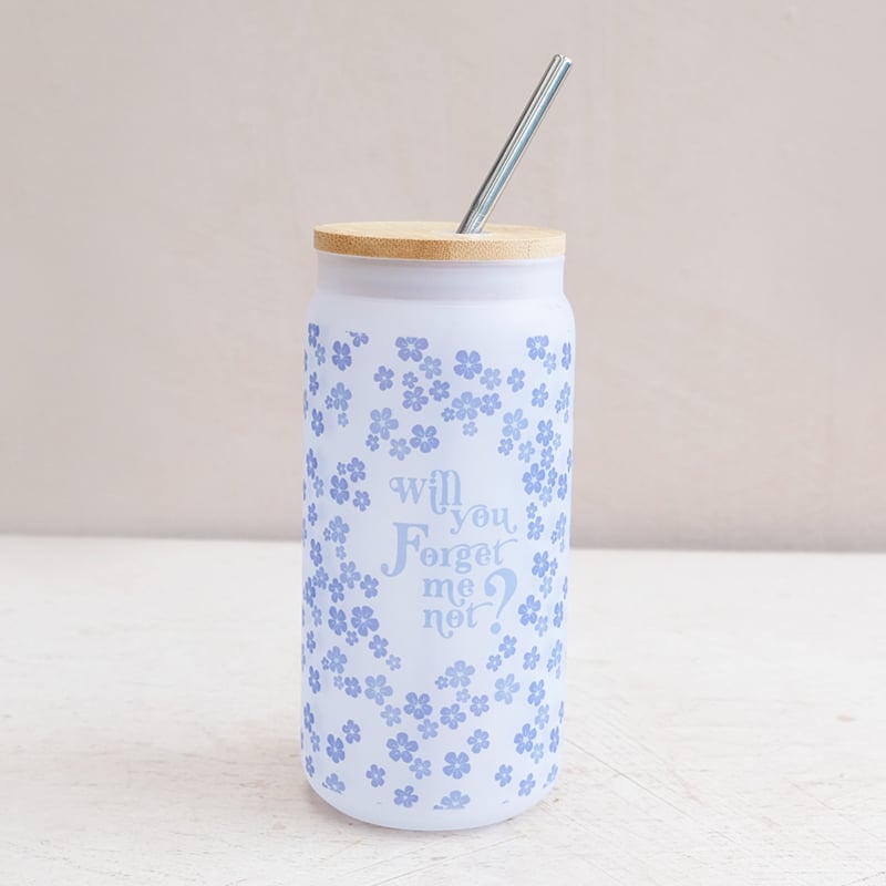 Forget Me Not (550ml Soda Glass)