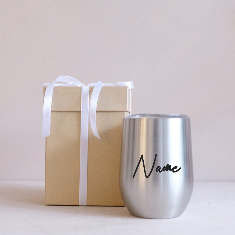 Insulated Cup w/ Cover - Silver