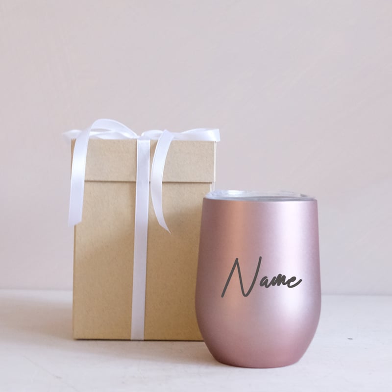 Insulated Cup w/ Cover - Light Rose Gold