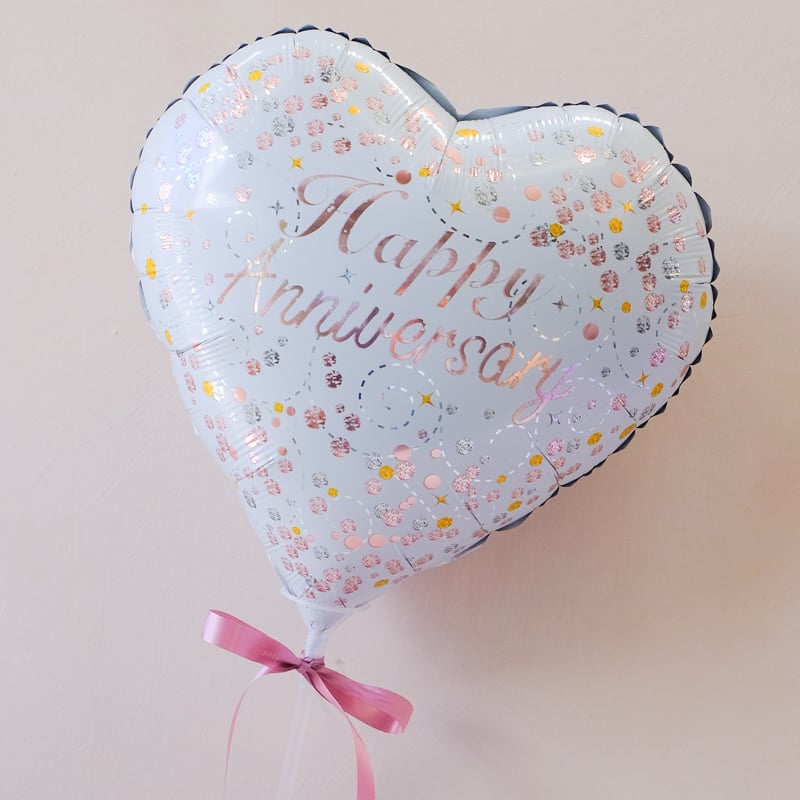 Happy Anniversary Heart Foil Balloon
