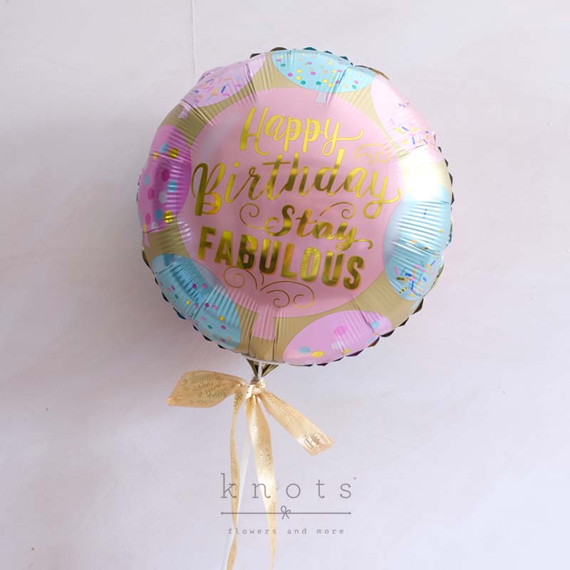 Foil Balloon Happy Birthday Stay Fabulous