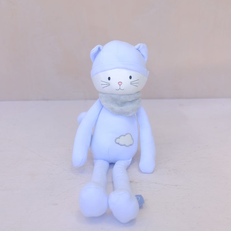 Cute Blue Cat w/ Rattle