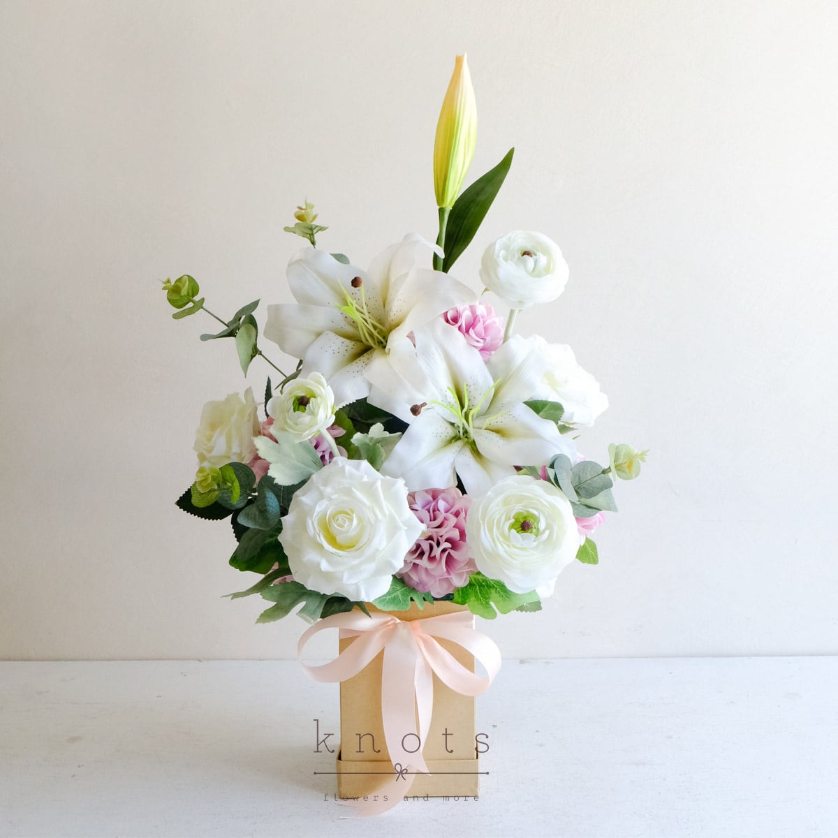 White Serenade (Artificial Flower Arrangement)