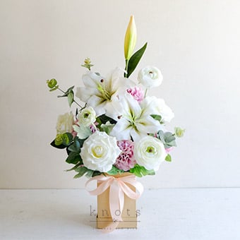 White Serenade (Artificial Flower Arrangement)