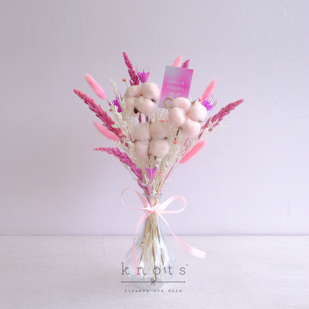 Positive Pink (Dried and Preserved Affirmation Arrangement)