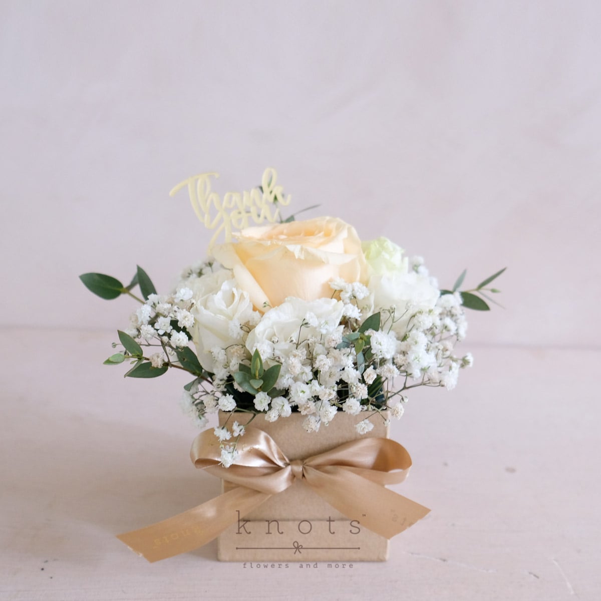 Grace (Peach Rose Boxed Arrangement)