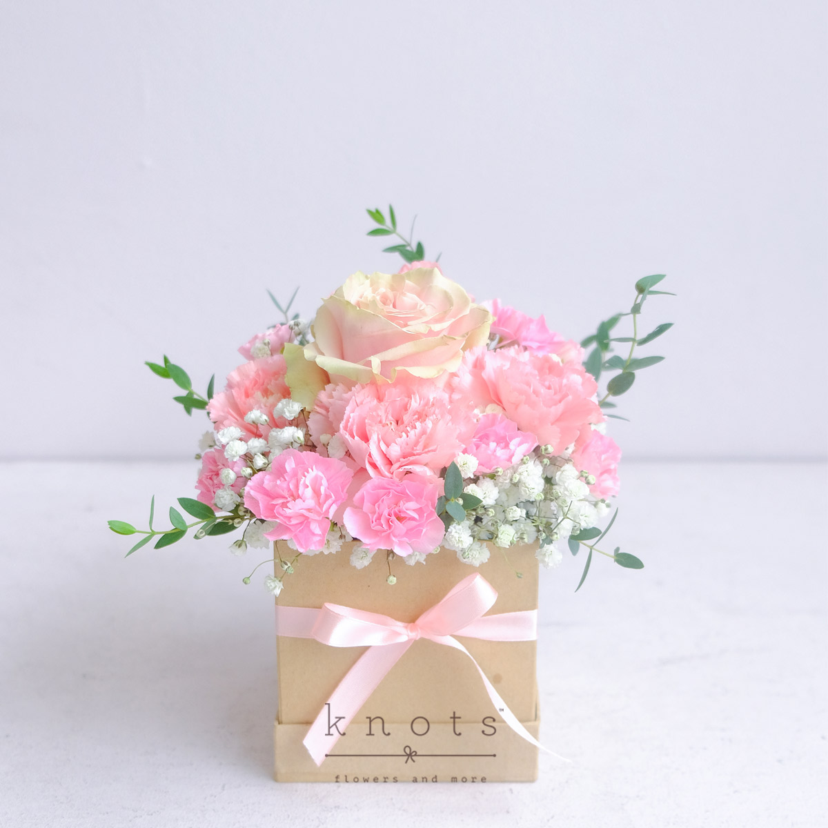 Boundless Love (Pink Ecuadorian Rose and Pink Carnation Arrangement)