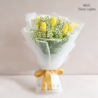Everglow (Yellow Tulips w/ Fairy Lights)