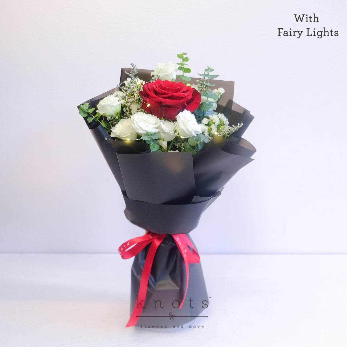 Love Sparks (Red Rose Bouquet w/ Fairy Lights)