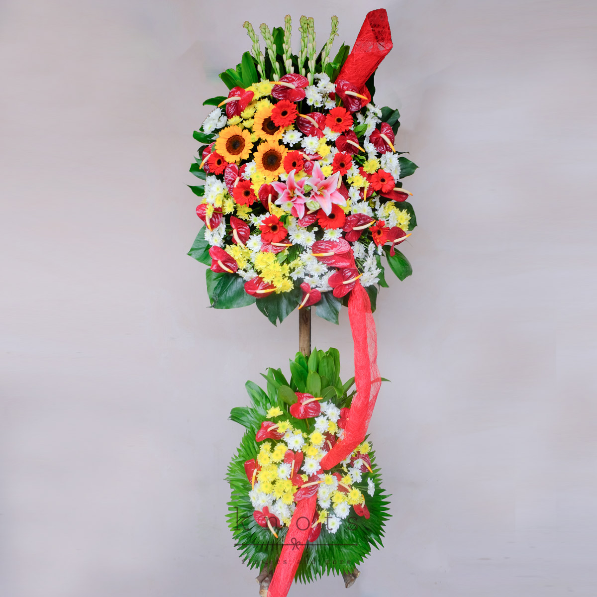 Triumphant Cheers (Congratulatory Flower Stand)