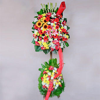 Triumphant Cheers (Congratulatory Flower Stand)