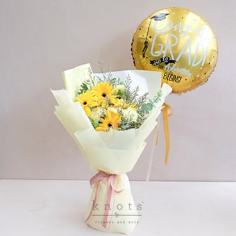 To Glorious Mornings (Yellow Gerbera and Carnation Bouquet)