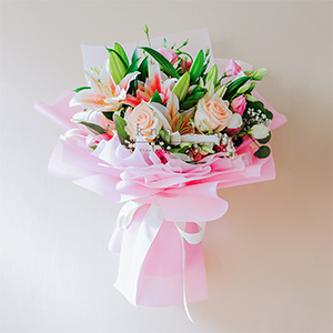 Connection of Love (Roses & Lilies Bouquet)