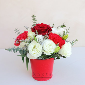 Love at First Bloom (Red Ecuadorian and Red Carnation Arrangement)
