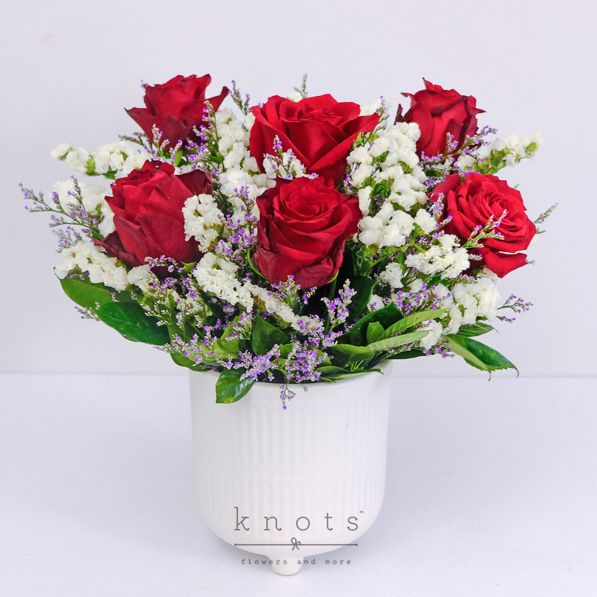 Roses & Romance (6 Red Ecuadorian Roses Arrangement)