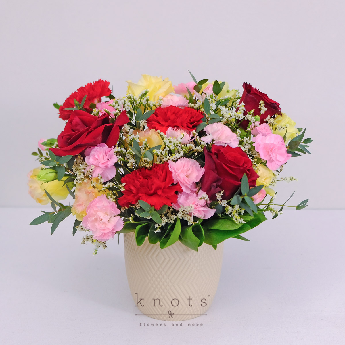 Charmed Hearts (Red Roses Arrangement)