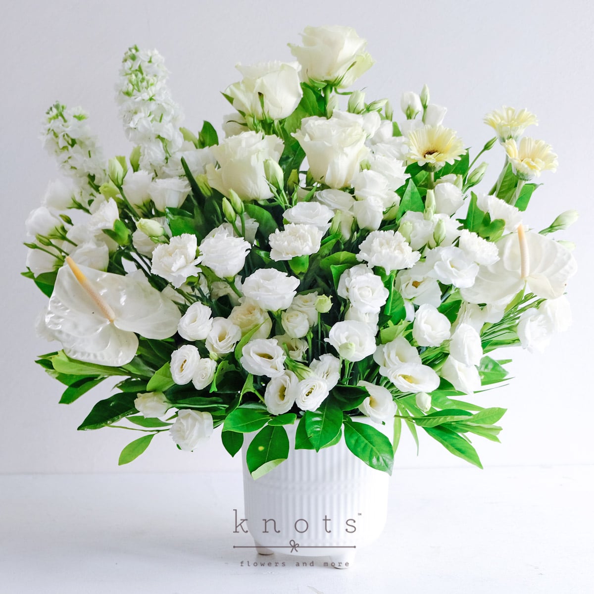 Serenity & Grace (White Rose Arrangement)