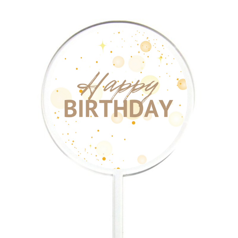 Happy Birthday Gold Sparkle